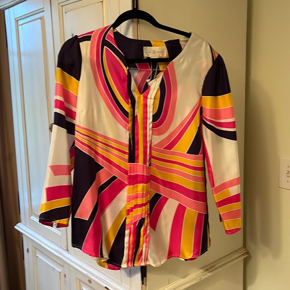 Julie Brown Silk Party Blouse